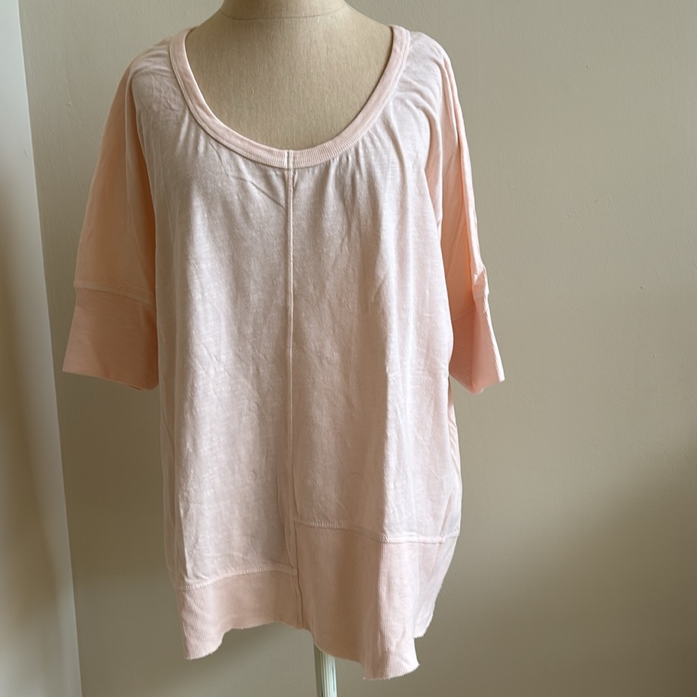 Sundance Blush Pink Asymmetrical Top New with Tags
